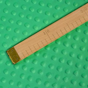 Biante Detská obliečka na vankúš Minky TOP 3D bodky MKP-054 Sýto zelená 50 x 50 cm