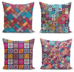 Obliečky na vankúše v súprave 4 ks 45x45 cm Mandala Tiles – Minimalist Cushion Covers