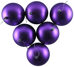 DECOLED Plastová guľa, hrúbka 10 cm, plsť, 6 x matná