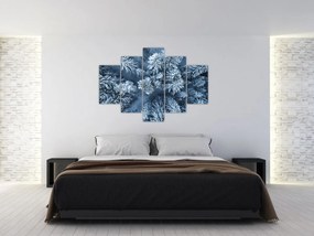 Obraz - Zasnežený les (150x105 cm)