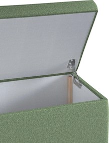Truhlica čalúnená farba produktu zelená látka zapletaná