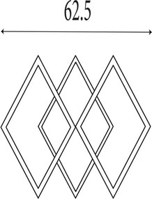 Searchlight 83510GO - Stmievateľné LED stropné svietidlo FENCE LED/25W/230V