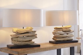 Stolná lampa z naplaveného dreva Riverine natural