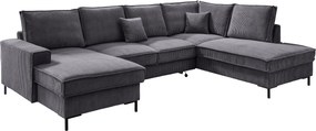 XXXLutz SEDACIA SÚPRAVA, textil, sivá MID.YOU - Sedačky - 002310021731