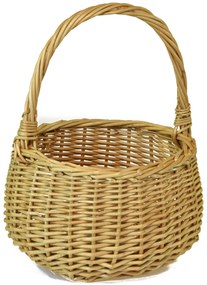 Prútený košík bolero Rozmery (cm): průměr 22 , v. 26