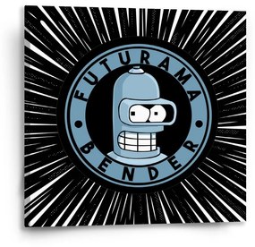 Sablio Obraz Futurama Bender Vesmír - 50x50 cm