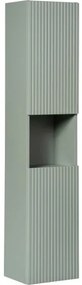 Koupelnová sestava Line Reed Green 120 cm s deskou, umyvadly a skříňkami 120 cm zelená/dub evoke