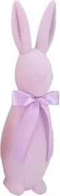 Broskvový veliký zajíc s mašlí Bunny Easter Flock XL - 20*20*70 cm