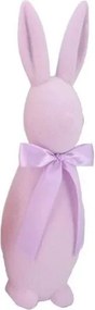 Broskvový veliký zajíc s mašlí Bunny Easter Flock XL - 20*20*70 cm