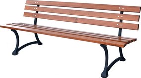 Drevená záhradná lavica v prírodnej farbe – Rojaplast