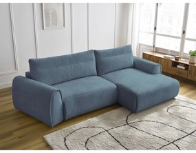 Modrá rohová pohovka Aden – Bobochic Paris