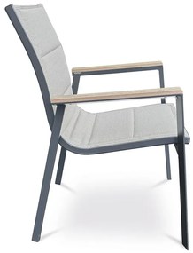 Autronic BONTEC Záhradná stolička, hliník, sieťovina, béžová, AZC-S1110 BK Farba: Béžová