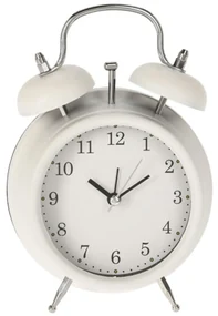 H&S Decoration Stolné hodiny Smart, biela