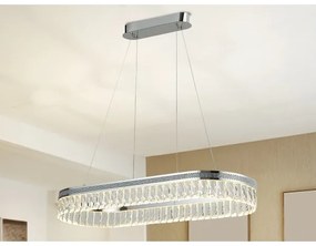 Stmievateľný LED krištáľový luster na lanku THALIA LED/50W/230V 3000-6000K + diaľkové ovládanie