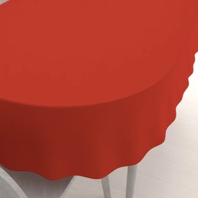 Biante Dekoračný oválny obrus Rongo RG-088 Tehlovo červený 60x100 cm