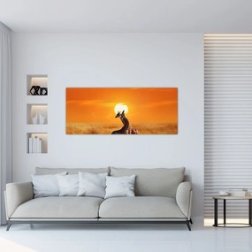 Obraz - Žirafy v národnom parku Serengeti (120x50 cm)