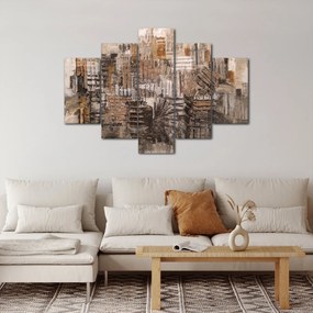 Obraz - Abstrakcia v hnedých tónoch (150x105 cm)