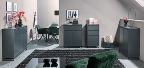 Komoda so šuplíkmi Cologne, 50 cm, antracitová