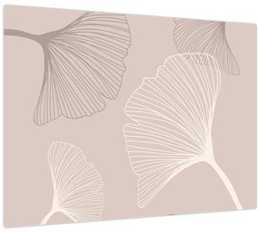 Obraz - Béžové listy N⁰6 (70x50 cm)