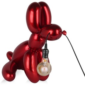 Dizajn dekor lampa BALLOON DOG red