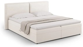 Krémová boxspring posteľ s úložným priestorom 160x200 cm Arendal – Cosmopolitan Design