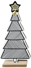 Vianočná dekorácia stromček KL-21X14 biely