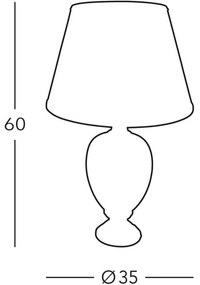 Kolarz 780.70 - Stolná lampa GIARDINO 1xE27/100W/230V