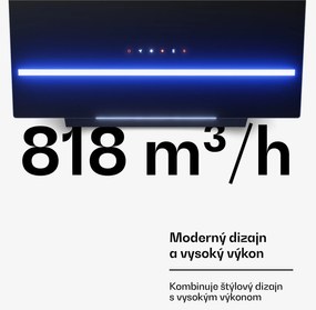 Klarstein Illuminosa šikmý digestor | Režim odsávania a recirkulácie | Minimalistický | 818 m³/h | 60 cm