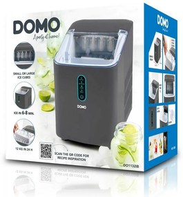 DOMO DO1132IB kompresorový výrobník ľadu, sivá
