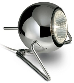 Fabbian Beluga Steel chrómová stolná lampa Ø 9 cm