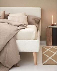 Svetlosivá dvojlôžková posteľ Kave Home Lydia, 160 x 200 cm