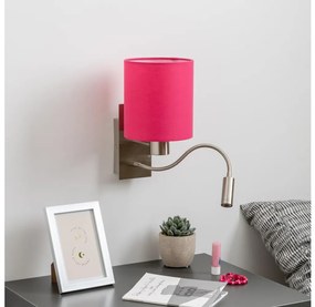 Brilagi - LED Nástenná lampa NUBILA 1xE27/25W/230V + LED/3W chróm/ružová