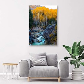 Gario Obraz na plátne Potok v lese Rozmery: 40 x 60 cm