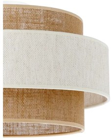 Stropné svietidlo BOHO 1xE27/60W/230V pr. 40 cm krémová/juta