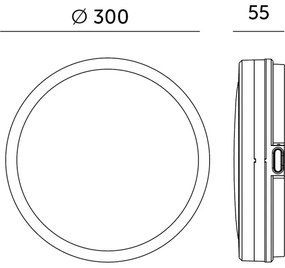 LED Kúpeľňové stropné svietidlo NAIROS LED/24W/230V 3000/4000/6500K IP65 biela