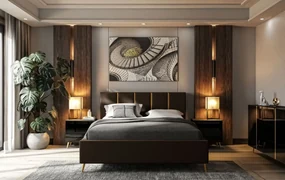Dizajnová manželská posteľ TIFF 160x200 Farba: Šedá, Veľkosť: 160 x 200 cm