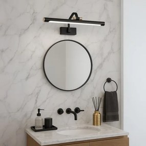 LED kúpeľňové osvetlenie na zrkadlo VINCI LED/12W/230V 40 cm IP44 čierna