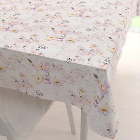 Biante Teflónový obdĺžnikový obrus TF-090 Plané ruže na bielom 140x180 cm