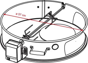 Grilovacia ihla s golierom a pizza pec na kotlové grily FORNO