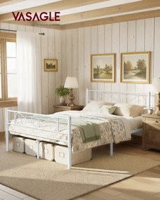 Kovová manželská posteľ 140 cm RMB064WG01