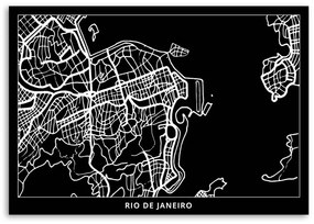 Gario Obraz na plátne Plán mesta Rio de Janeiro Rozmery: 60 x 40 cm