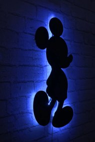 Nástenná dekorácia s ľad osvetlením Mickey Mouse modrá