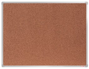 Korková nástenka boardOK v hliníkovom ráme, 1200 x 900 mm, eloxovaný rám