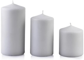 Mondex Malá sviečka Classic Candles 10 cm šedá