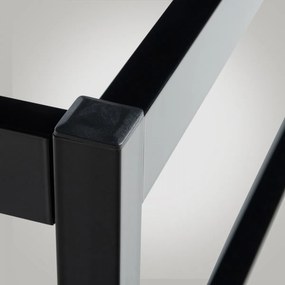 Kovová posteľ Scala - 200x100, v46 cm - Čierna