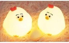 LED stmievateľné nabíjateľné detské nočné svetlo LED/1W/5V 3000K 800 mAh kurča