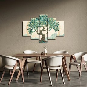 Obraz – Elegantná mozaika so stromom (150x105 cm)