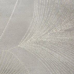 Dekorstudio Deka s rastlinným vzorom GINKO1 150x200cm - strieborná
