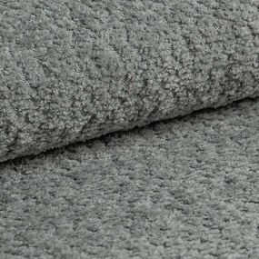 Sivá rohová pohovka z textílie buklé (pravý roh/do L) Ariella – Ropez