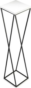 STOJAN NA KVETINÁČ LOFT7 100X24X24 CM ČIERNA/BIELA